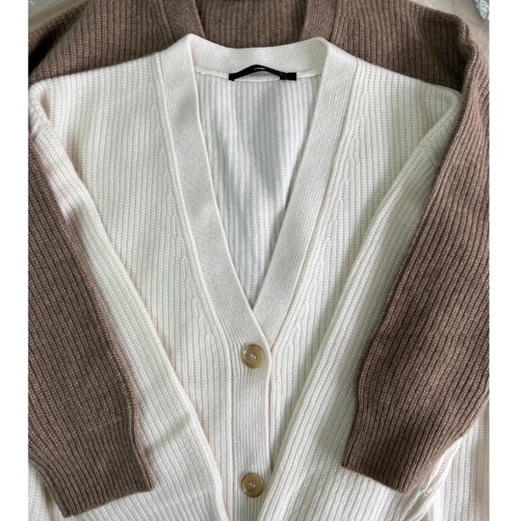 BEST Jenni Kayne Cashmere Cocoon Cardigan Small/Medium Ivory Off White Quiet Lux - Picture 6 of 8